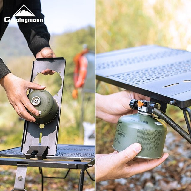 CAMPINGMOON KR-12 Camping Herdplatte im koreanischen Stil, tragbare Mehrzweck-Herdplatte für Tabletop, Schwarz, B/T/H: 36,0 x 36,0 x 12,5 cm - Bild 1