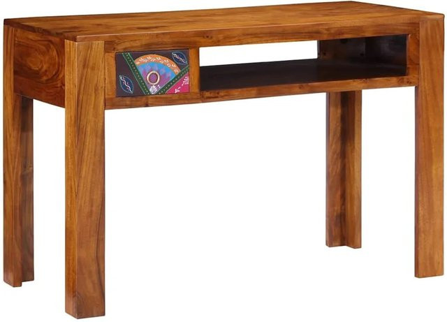 vidaXL Schreibtisch aus Massivholz Akazie in Braun, B/T/H: 110 x 50 x 73 cm - Bild 1