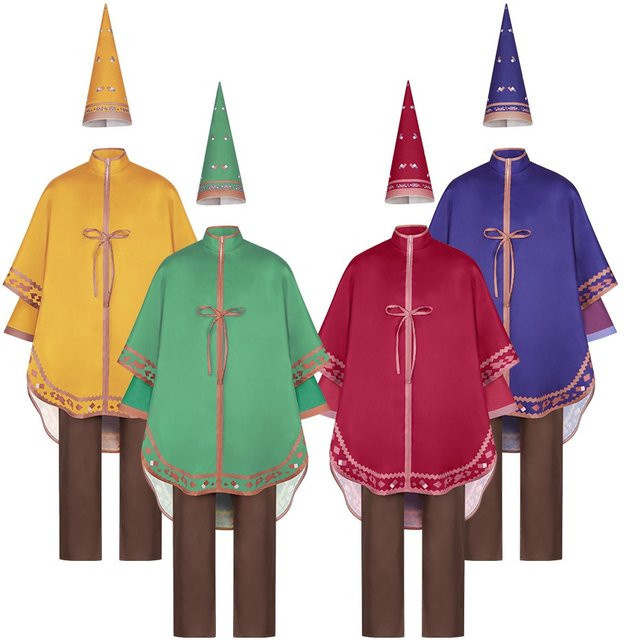 Magic Game Cosplay-Kostüm, Magische Zaubererrobe und Hut, Fantasy, Plüsch / Textil - Bild 1