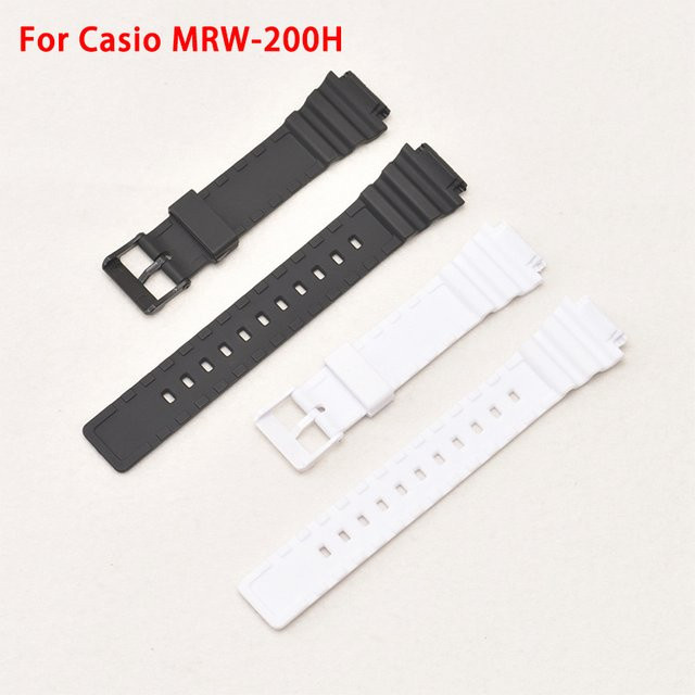 Casio Uhrenarmband Silikon, Schwarz, Herren - Bild 1