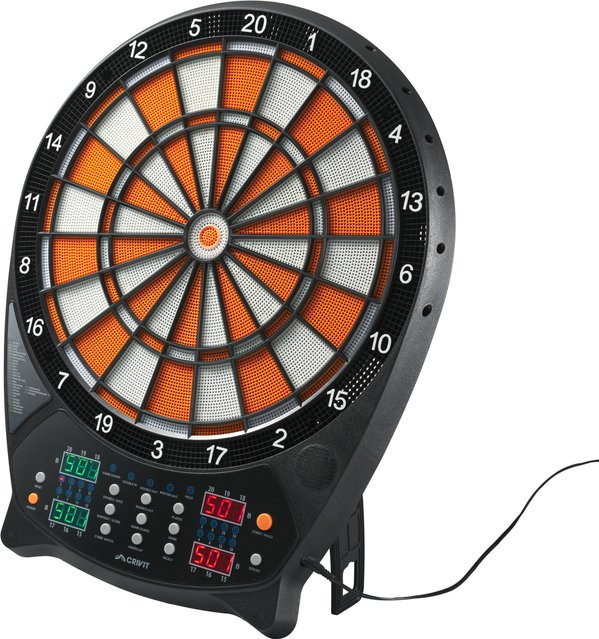 CRIVIT Elektronische Dartscheibe, orange/weiß - Bild 1