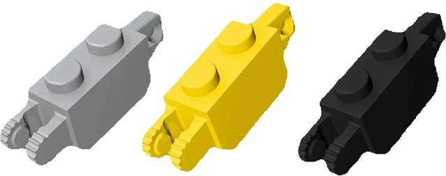 alibricks Bausteine Technicalalalal 1x2 Steine mit Scharnieren, 50-teiliges Set - Bild 1