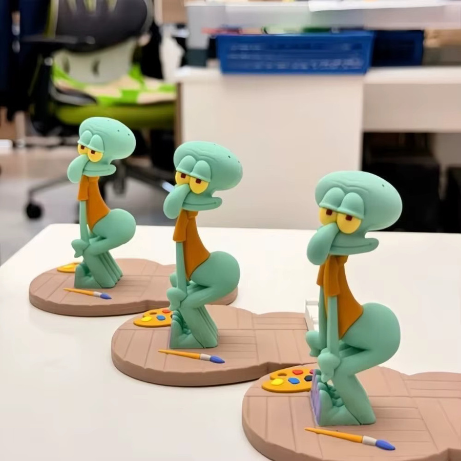 Bandai SpongeBob Schwammkopf Squidward Handyhalter, Desktop-Ornament - Bild 3
