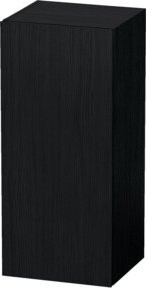 Duravit L-Cube individual Halbhochschrank mit Glastür in Eiche schwarz matt, Tür rechts, H: 90,0 cm, B: 50,0 cm, T: 36,6 cm - Bild 1
