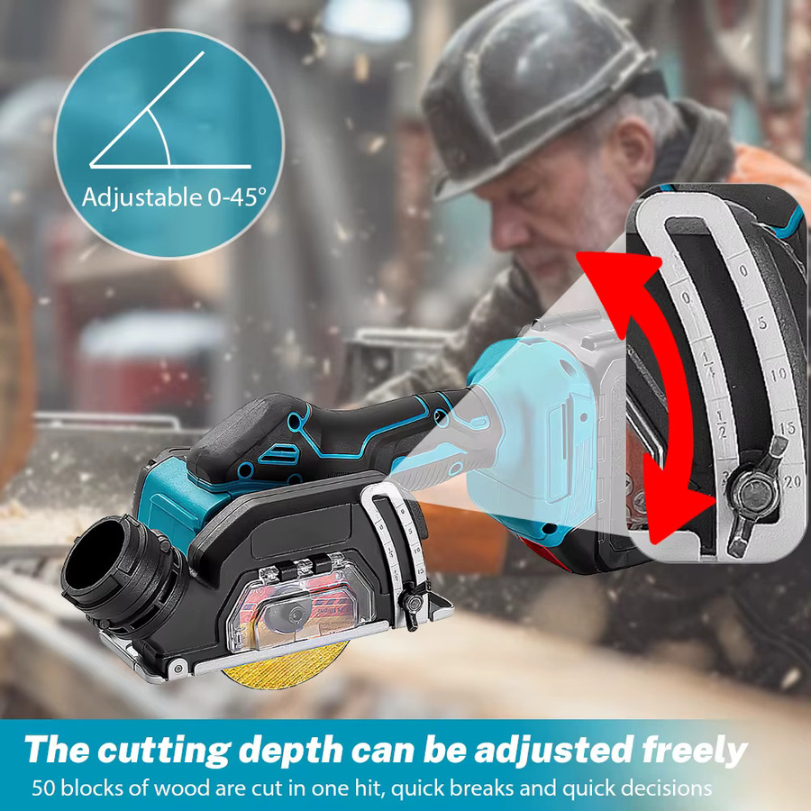 Makita LXT Bürstenlose Akku-Kreissäge in Blau für Holz, Metall und Keramikfliesen - Bild 6