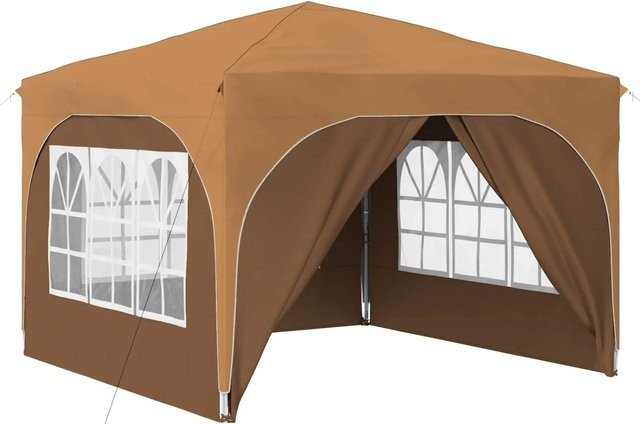 vidaXL Pop-Up Partyzelt Beige B/T/H: 290 x 290 x 245 cm - Bild 1