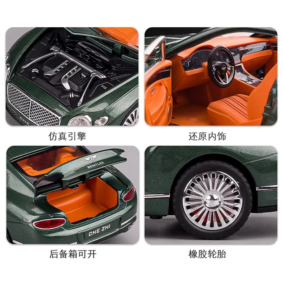 Maisto Bentley Continental GT Modellauto, 1:24, Metall, Schwarz - Bild 2