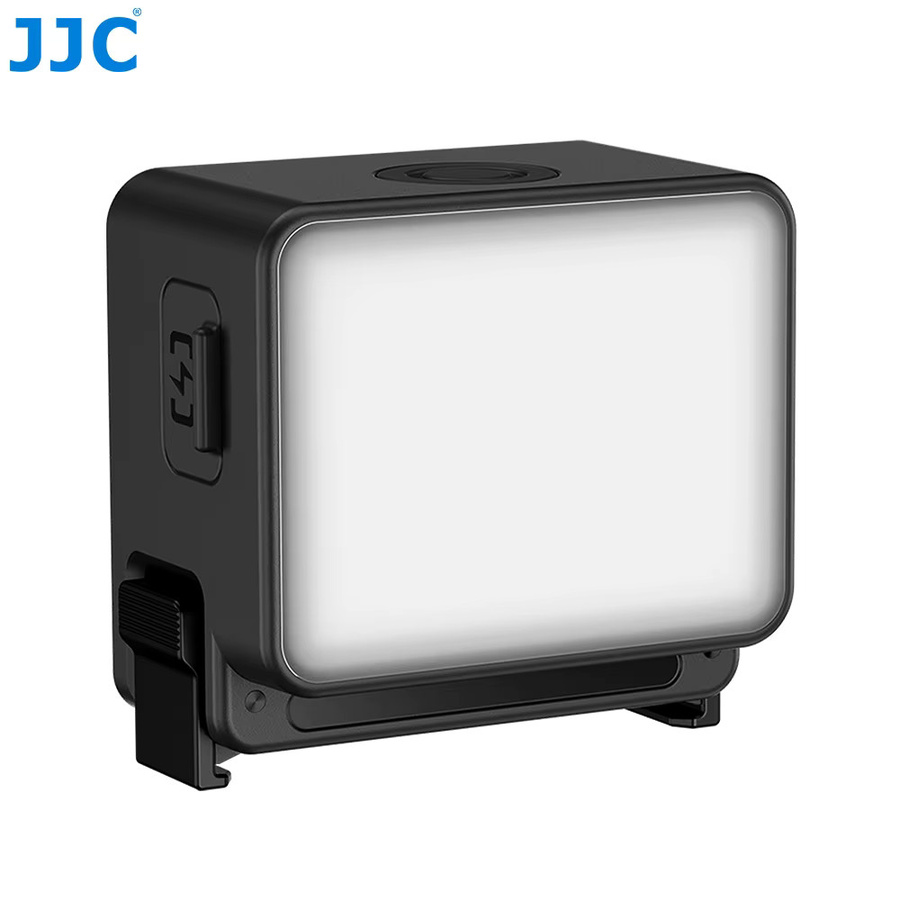 JJC Schnellverschluss-Mini-Fülllicht für DJI Action 6 und Osmo Nano, magnetische wasserdichte Selfie-Beleuchtung, Schwarz - Bild 3