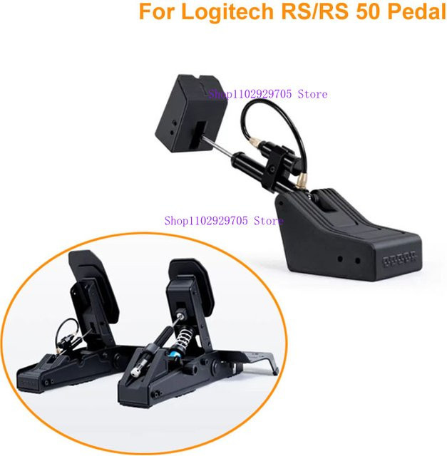 Logitech Upgrade-Kit für Gas- und Bremspedale mit hydraulischer Dämpfung in Schwarz für RS/RS 50 Pedale - Bild 1
