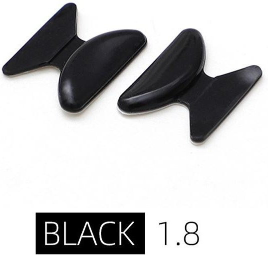 Silikon Nasenpads, 5 Paar, Black - Bild 1
