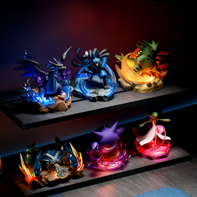Pokémon Anime Actionfigur Mega Charizard X Metagross Gardevoir Lucario, mit Leuchteffekt - Bild 1