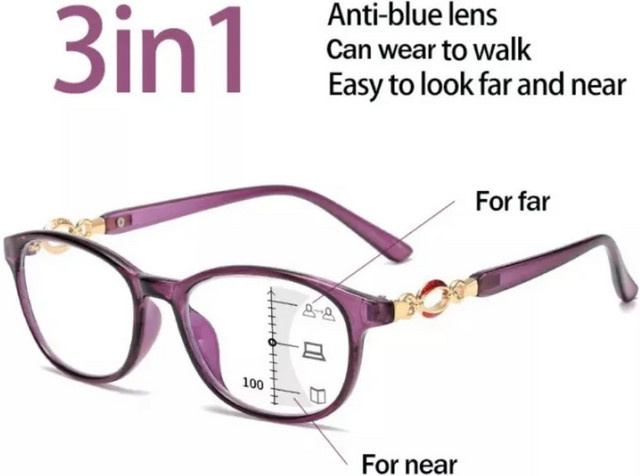 KLASSNUM Lesebrille, Vollrand, Kunststoff, lila, Damen - Bild 1