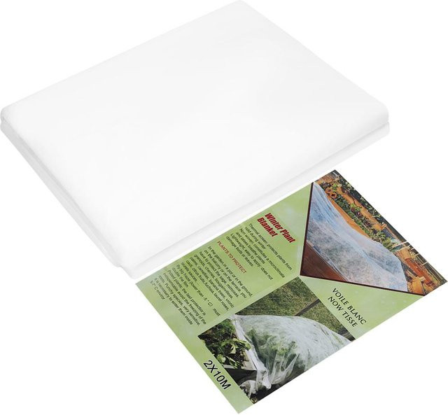 CosyHome Insektenschutznetz als Pflanzenschutz Abdeckung für den Garten, Weiß, 2 x 10 m - Bild 1