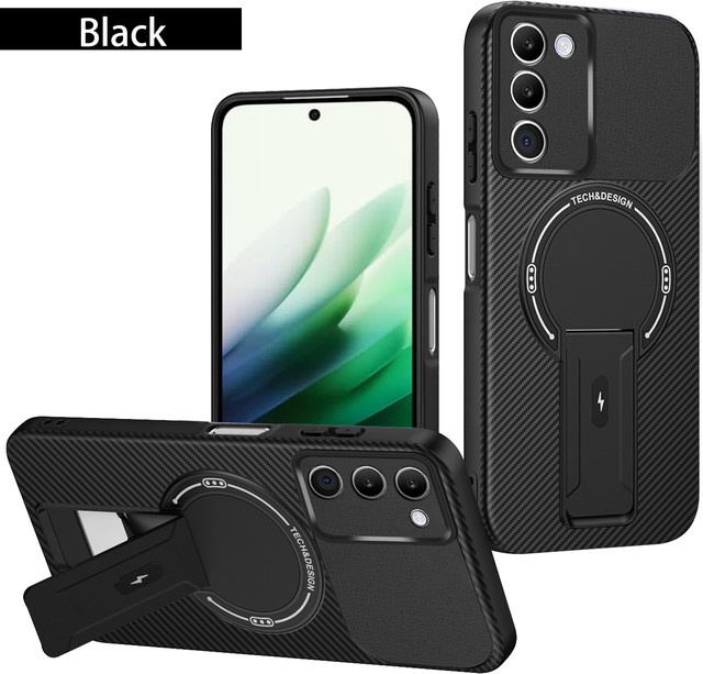 Magnetische Schutzhülle für Xiaomi Redmi 15 4G und Redmi 15 5G in Schwarz und Rot - Bild 1