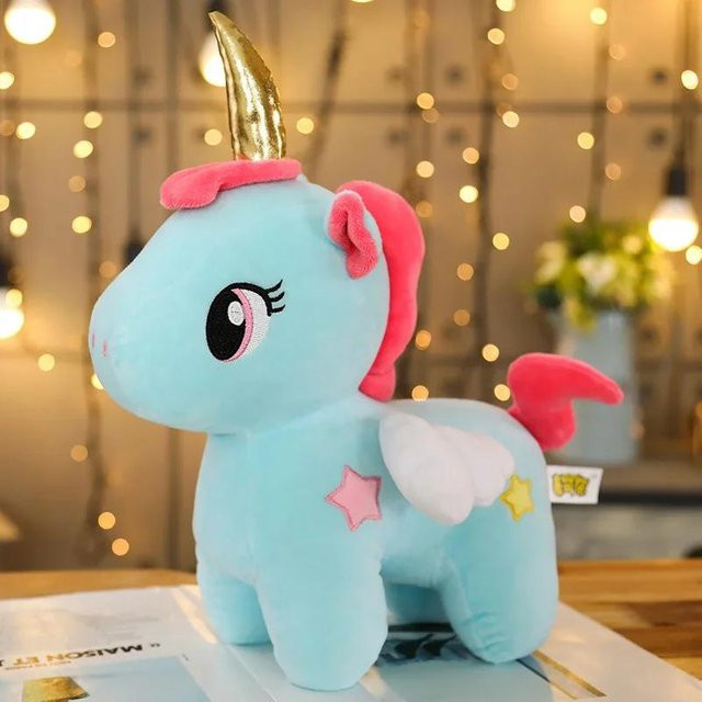 Kidsly Einhorn-Plüschtier, Puppe, Blau, 25cm - Bild 1