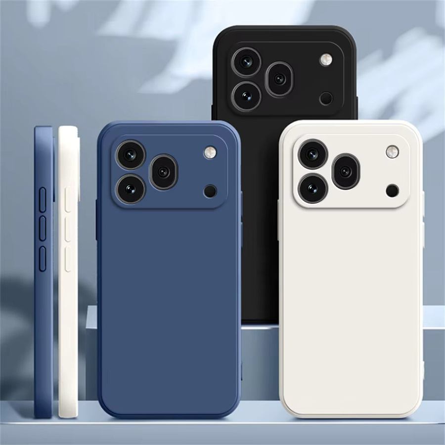 Original Soft Phone Case für Honor 600 Pro 5G aus flüssigem Silikon mit Linsenschutz in Blau - Bild 2