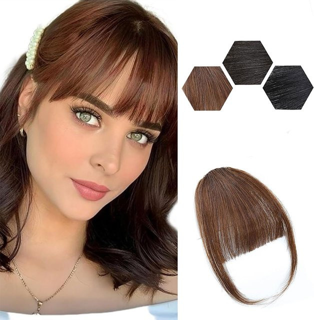 Manetique Clip-In Haarverlängerung Air Bangs, Synthetisch, Damen - Bild 1