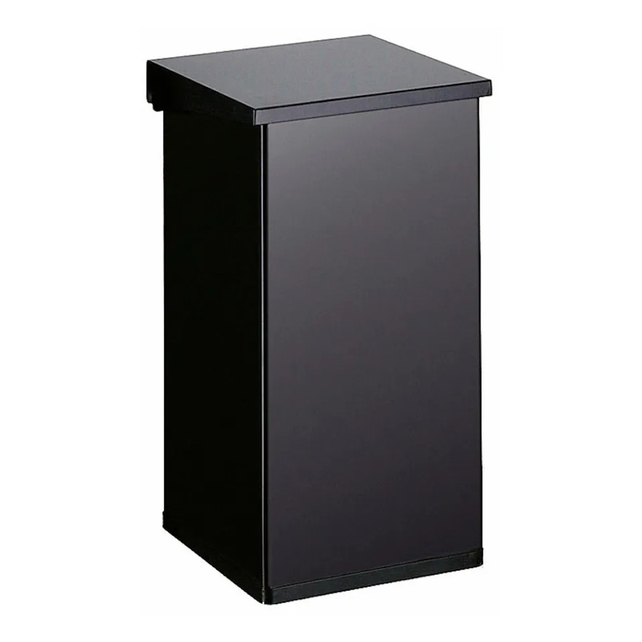 PROREGAL Feuerfester Abfallbehälter Haiti mit Softclose Hebedeckel, Schwarz, 55 Liter, H x B x T: 60 x 30 x 30 cm - Bild 2