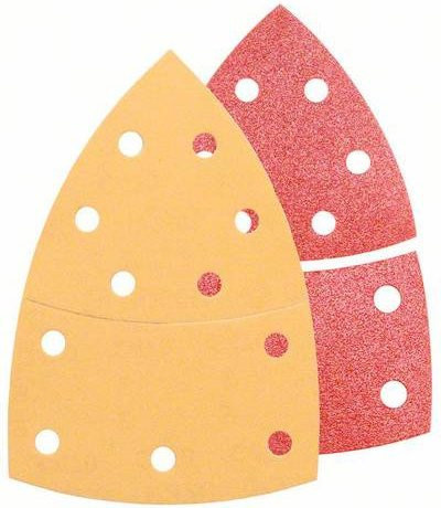 Bosch Multischleifpapier-Set mit Klett für Multischleifer, gelocht, Körnung 40, 80, 120, 180, B: 10,2 cm, T: 6,293 cm - Bild 1