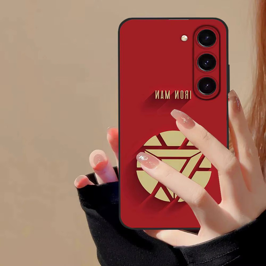 I-Iron Man Hero Soft Cover Handyhülle für Samsung Galaxy S21 S22 S23 S24 S25 S26 Ultra FE Plus 5G A52S in Rot - Bild 3
