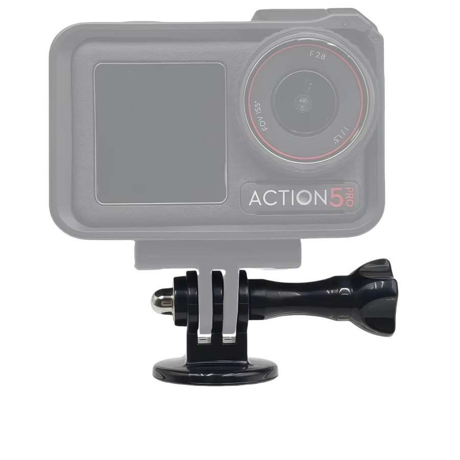 Stativadapter-Halterung mit 1/4-Zoll-Schraube für DJI und Insta360 Action 6 5Pro 4 X5 X4 Kameras, Farbe: Schwarz - Bild 3