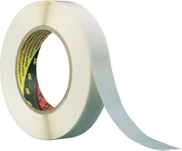 3M Doppelseitiges Klebeband 983XL mit Papiervlies in Weiß, Länge: 50 m, Breite: 24 mm - Bild 1