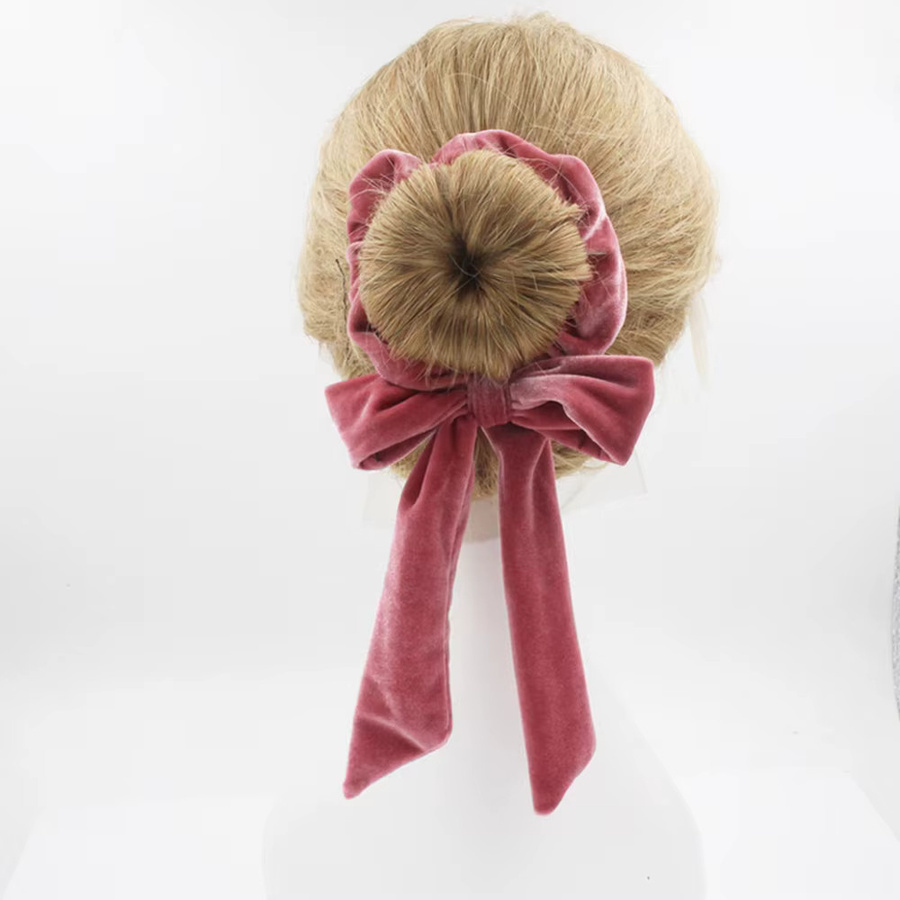 Samt-Haarbänder, elastische Scrunchies, Schmetterling - Bild 2