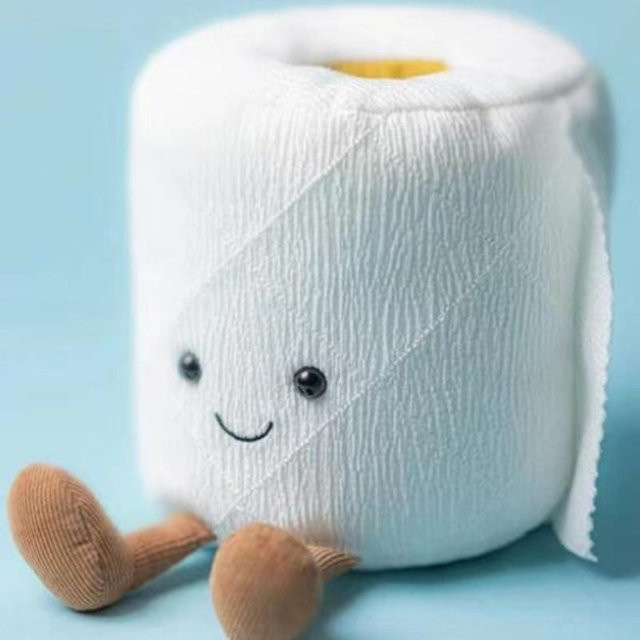 Jelly JC Toilettenpapier-Serie Plüsch-Stoffpuppe, Plüsch-Papierfigur, Bunt / Mehrfarbig, Weiß - Bild 1