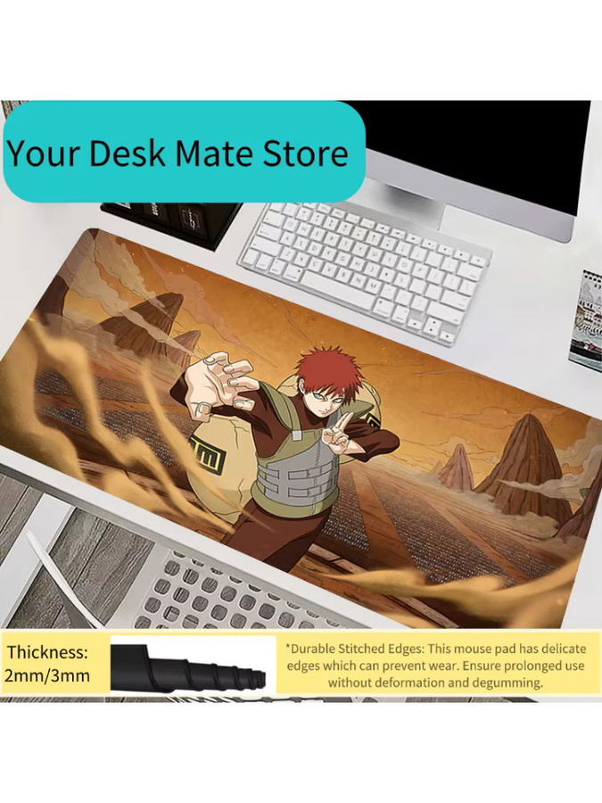 Bandai Naruto Gaara Gaming Mauspad Multicolor Rutschfeste Schreibtischmatte - Bild 2