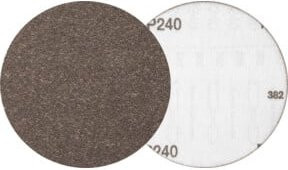PFERD TOOLS Compactkorn Klettscheibe KR A240 CK für Feinschliff mit Winkelschleifer, Durchmesser: 125 mm, Farbe: Braun - Bild 1