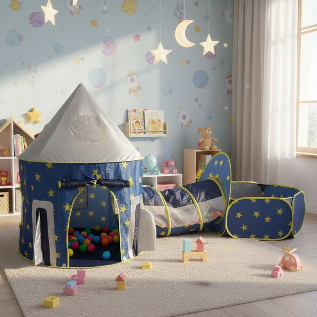 RonHam Weltraum, Kinderspielzelt, Bällebad, Blau - Bild 1
