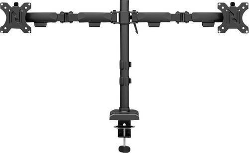 Neomounts NERO DS60-600BL2 Monitorhalterung für 2 Displays, Schwarz, höhenverstellbar, neigbar und schwenkbar, für 25,4 bis 81,3 cm Monitore - Bild 2