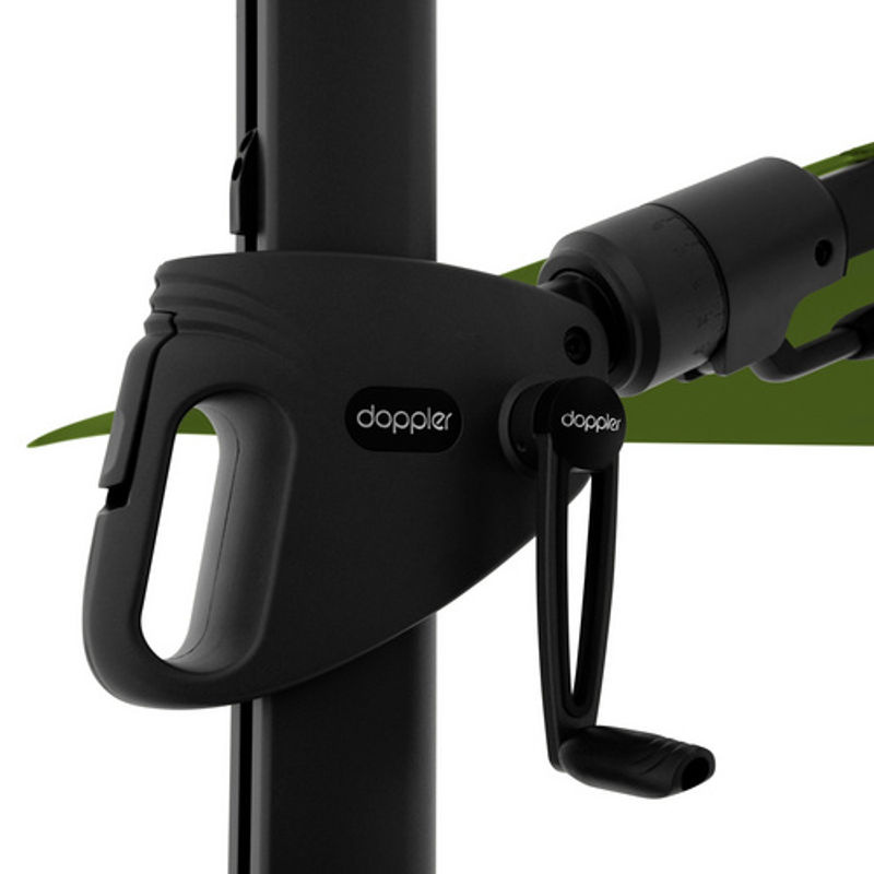 Doppler Ampelschirm MyZone in Kiwi mit Kurbelmechanik, B/T: 210 x 210 cm, Sonnenschutzfaktor 50 - Bild 3
