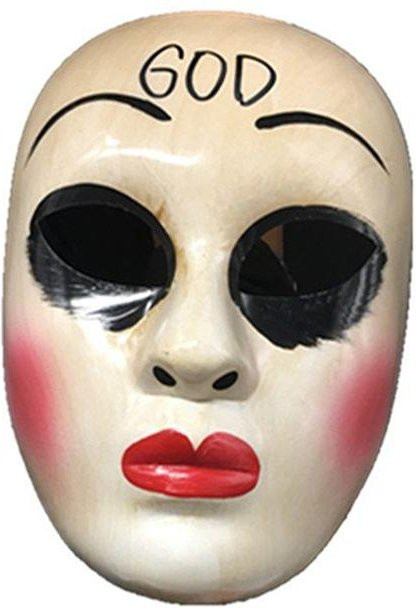 Anonyme Masken Halloween, Gesichtsmasken, Weiß, Kunststoff - Bild 1
