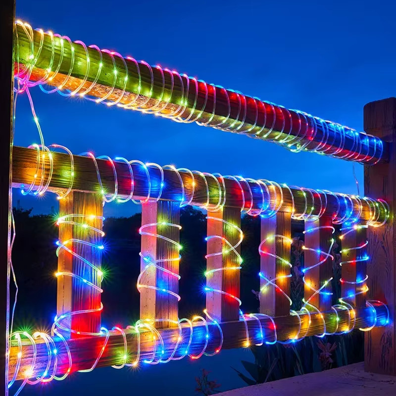 IEEYEEY Solar LED Lichterkette Outdoor für Garten, Hochzeit und Party als Dekoration - Bild 4