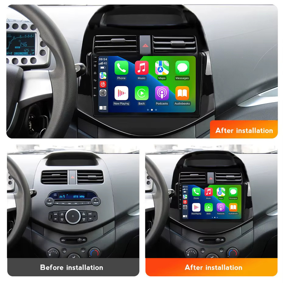 MEKEDE Android 15 Autoradio Head Unit 2Din Stereo-Player für Chevrolet Spark Beat Matiz Creative 2010-2014 in Schwarz - Bild 2