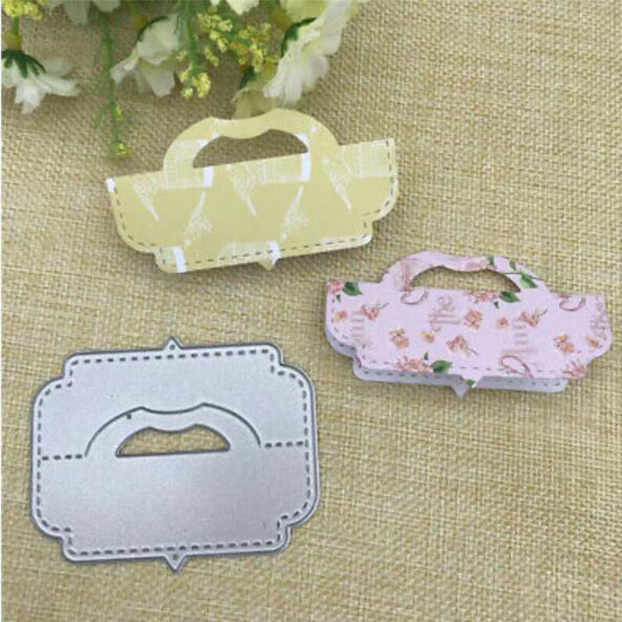 Metall Stanzformen Set für Scrapbook und DIY Dekoration mit Motiven wie Tasche, Fenster, Liebe, Ballon und Kaffeetasse in Silber - Bild 2
