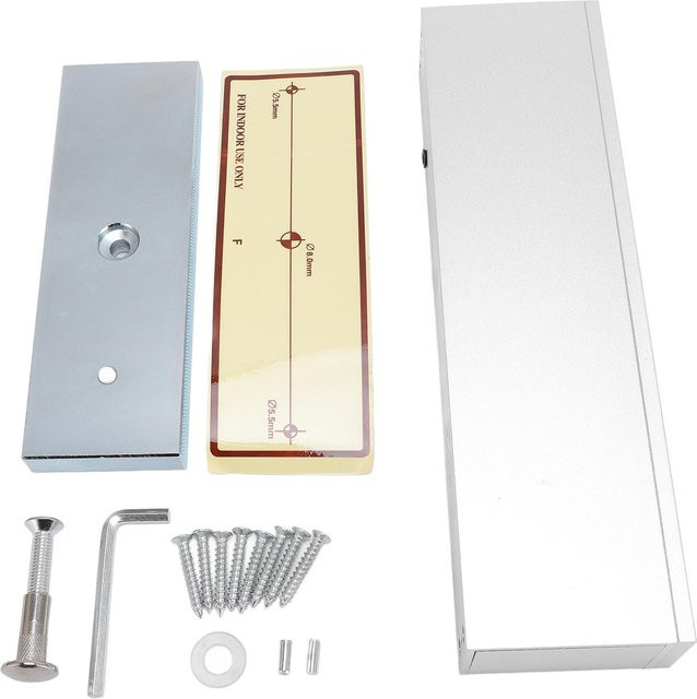 Aimo Elektromagnetisches Schloss aus Aluminiumlegierung, 1200 Pfund Haltekraft, 12 V, NC-Modus, Farbe: Grau/Silber - Bild 1
