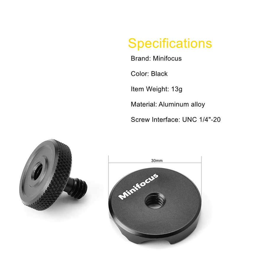 MINIFOCUS Universal Kabelklemme in Schwarz für DSLR Kamera Monitor Käfig Rig und Zubehör - Bild 2