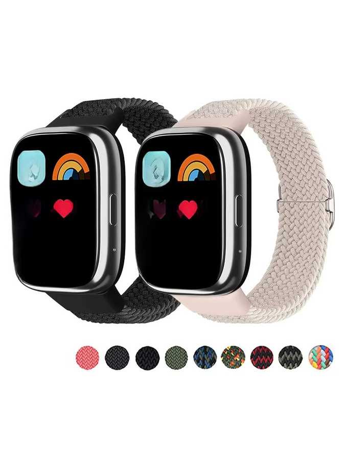 Uhrenarmband Nylon, Schwarz, Unisex, für Xiaomi Redmi Watch 3 - Bild 6