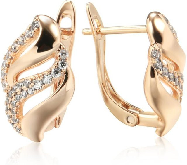 Kinel Jewelry Ohrstecker, Roségold, Zirkonia, Damen - Bild 1