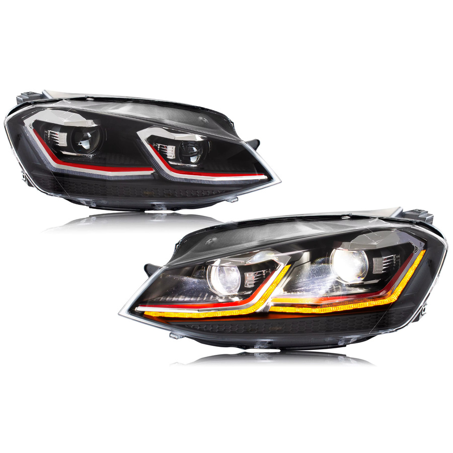 LED-Scheinwerfer Projektor-Frontlampen-Baugruppe für Volkswagen VW Golf VII Golf MK7 TSI TDI 2012–2017 - Bild 5