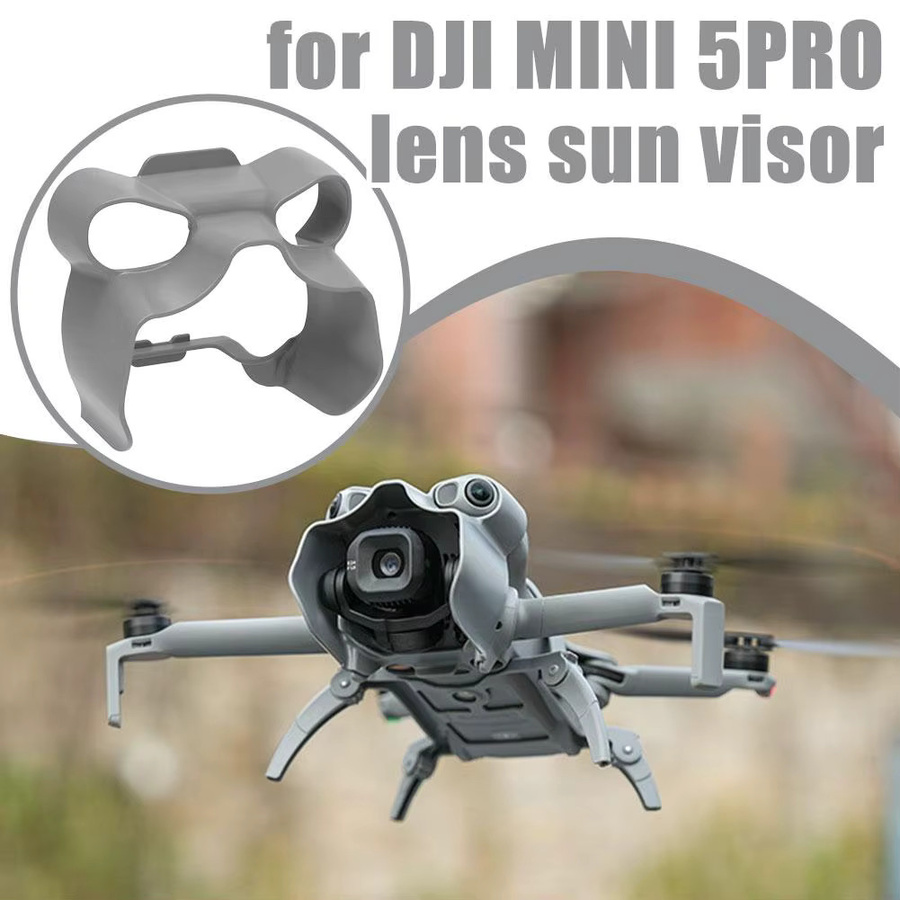 DJI Mini 5 Pro Objektiv-Sonnenschutz Frosch-Objektivhaube Blendschutz und Gimbal-Schutzabdeckung in Grau - Bild 5