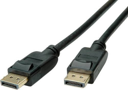 Roline DisplayPort Kabel DisplayPort auf DisplayPort 1.4 in Schwarz mit 5 m Länge - Bild 1