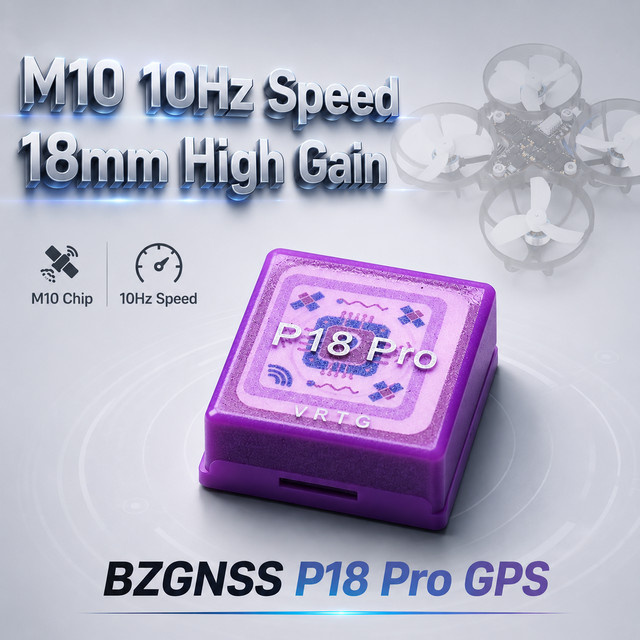 BZGNSS BZ-P18 Pro GPS-Modul mit 10. Gen M10-Chip für schnelle 3D-Positionierung bei FPV-Renndrohnen - Bild 1