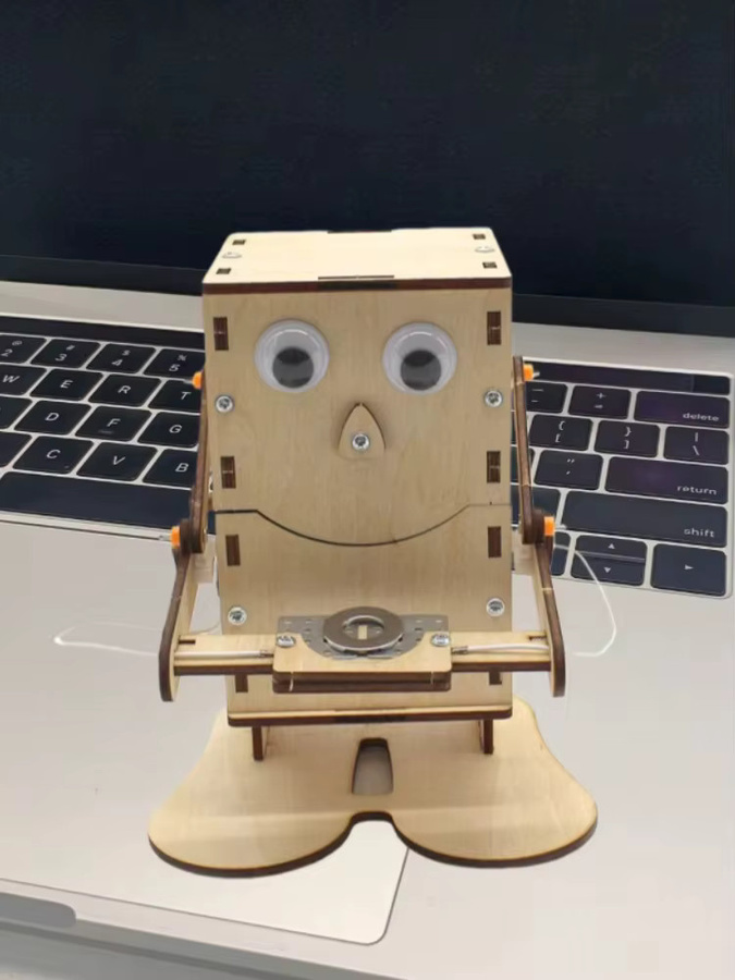 Meade Münzschluckender Roboter, DIY Holz-Bausatz, Holz - Bild 5