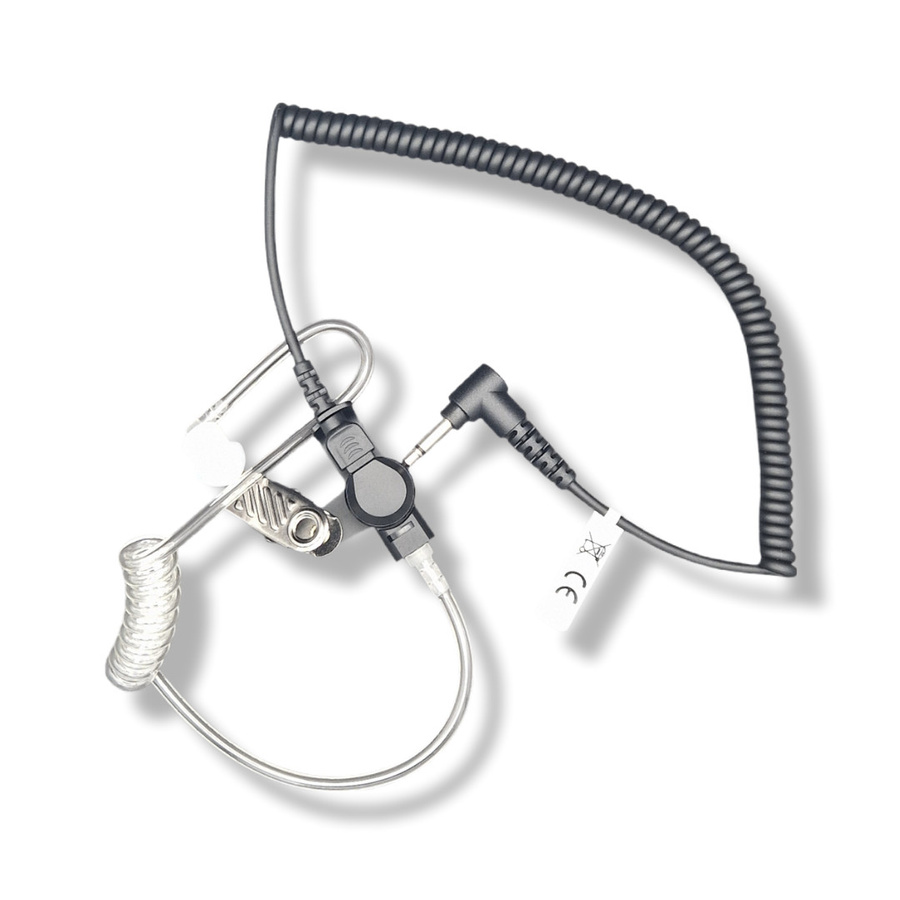 funkKRAFT WaveCom Pro 3.5 In-Ear Ohrhörer mit Schallschlauch in Schwarz mit 3,5 mm Jack - Bild 1
