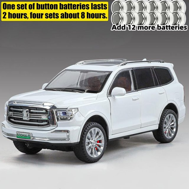 Linyi toy car Great Wall Tank 500, Geländewagen SUV, 1:24, Metall, mit Licht und Sound, ab 14 Jahren - Bild 1