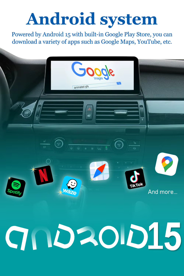 DMDNAVI Android Autoradio mit 8,8 Zoll Display für BMW 5er Serie E60 E61 E63 (2004-2008), Android 15, 8GB RAM, 64GB Speicher, mit Android Auto, Carplay, GPS-Navigation und Multimedia-Funktionen, Schwarz - Bild 5