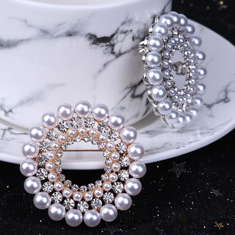 YIRAN Jewelry Brosche, Perle, Zinklegierung, Damen - Bild 2